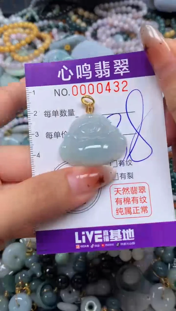 翡翠未镶嵌颈饰闪购00432