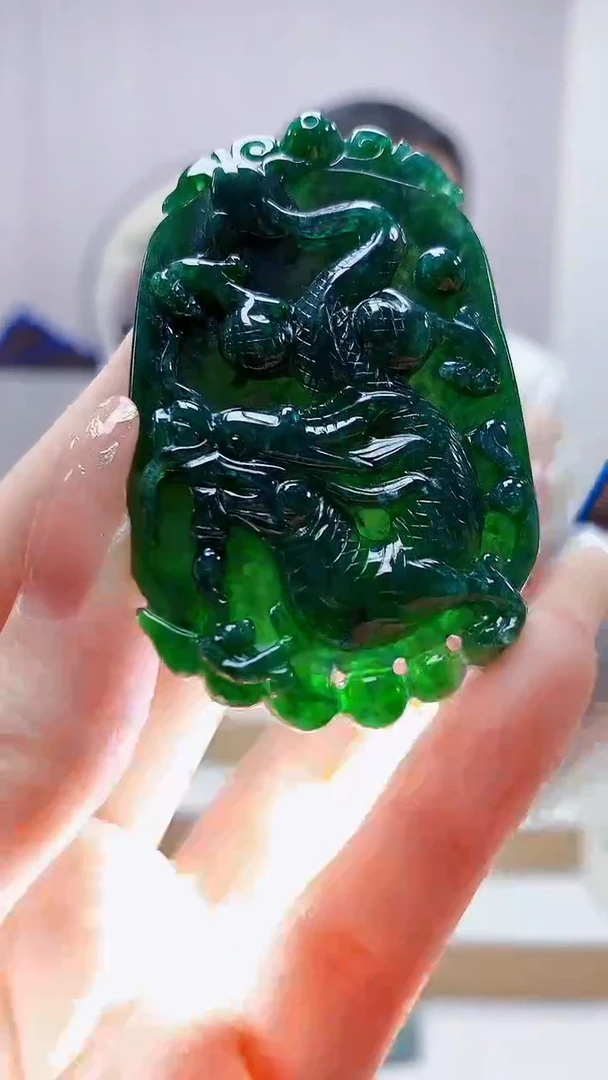 未镶嵌定制翡翠4898jw-毛货挂件93