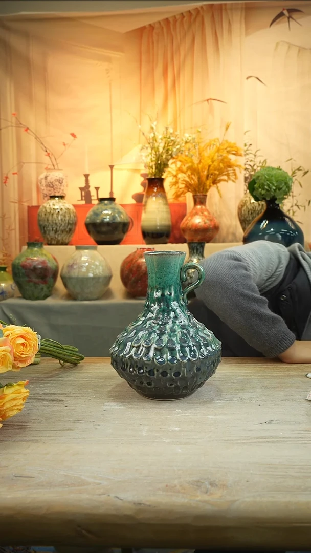 高 25口6陶瓷花瓶花器