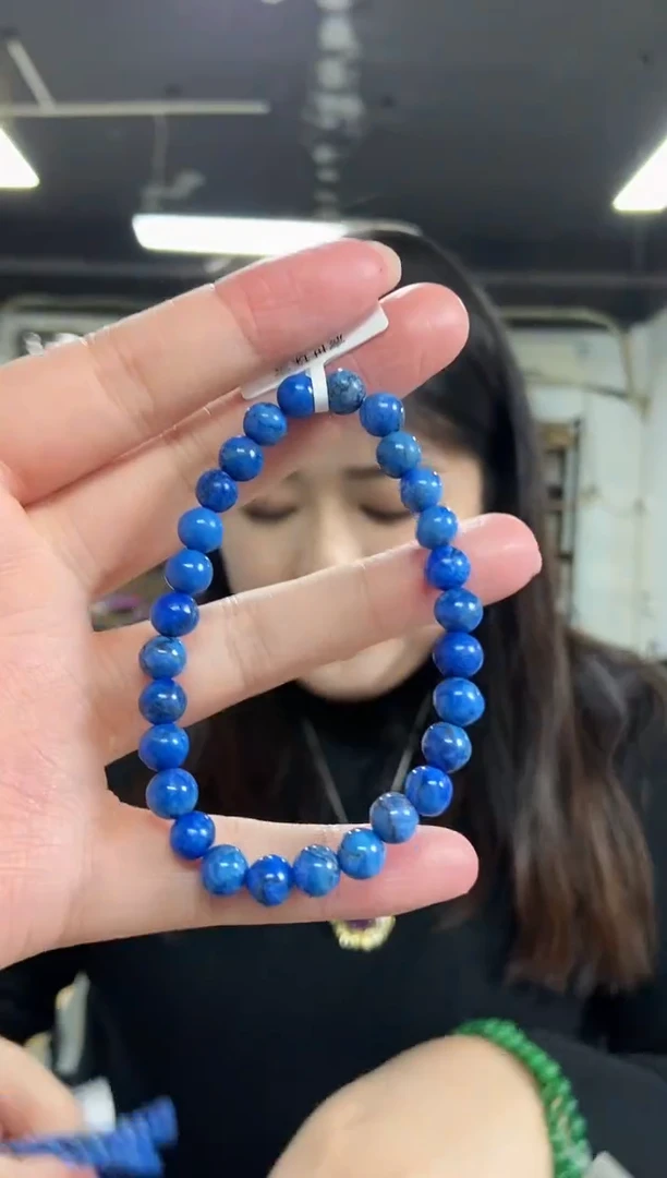 【闪购商品】青金石手串未镶嵌多样性发其一颜色微差