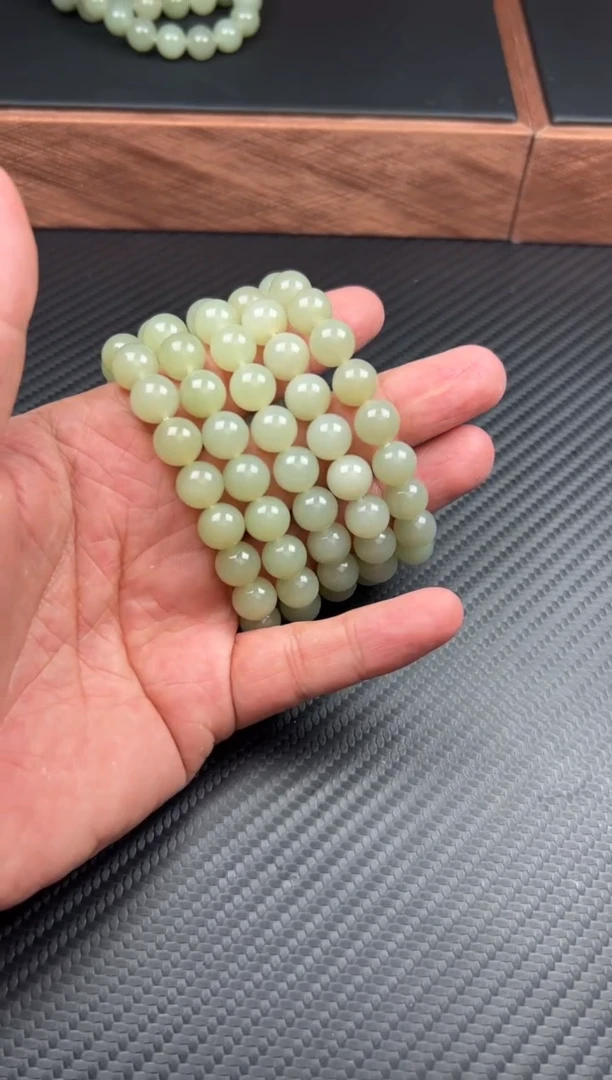 手串未镶嵌和田玉若羌微色差卡10m多样性发货拍一发一