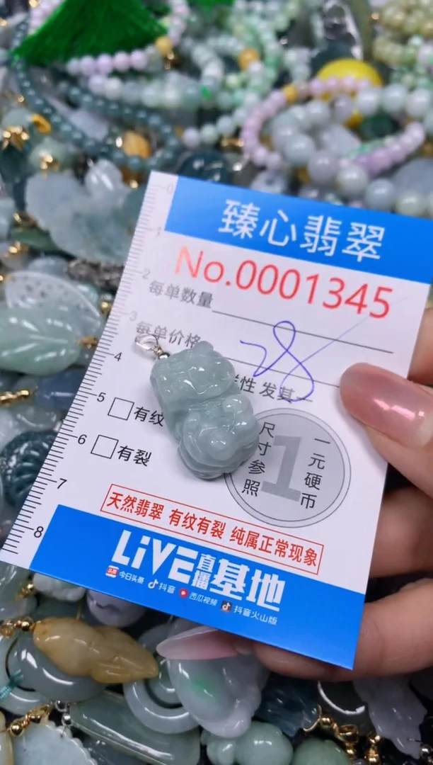 【闪购商品】翡翠颈饰未镶嵌含绳0001345