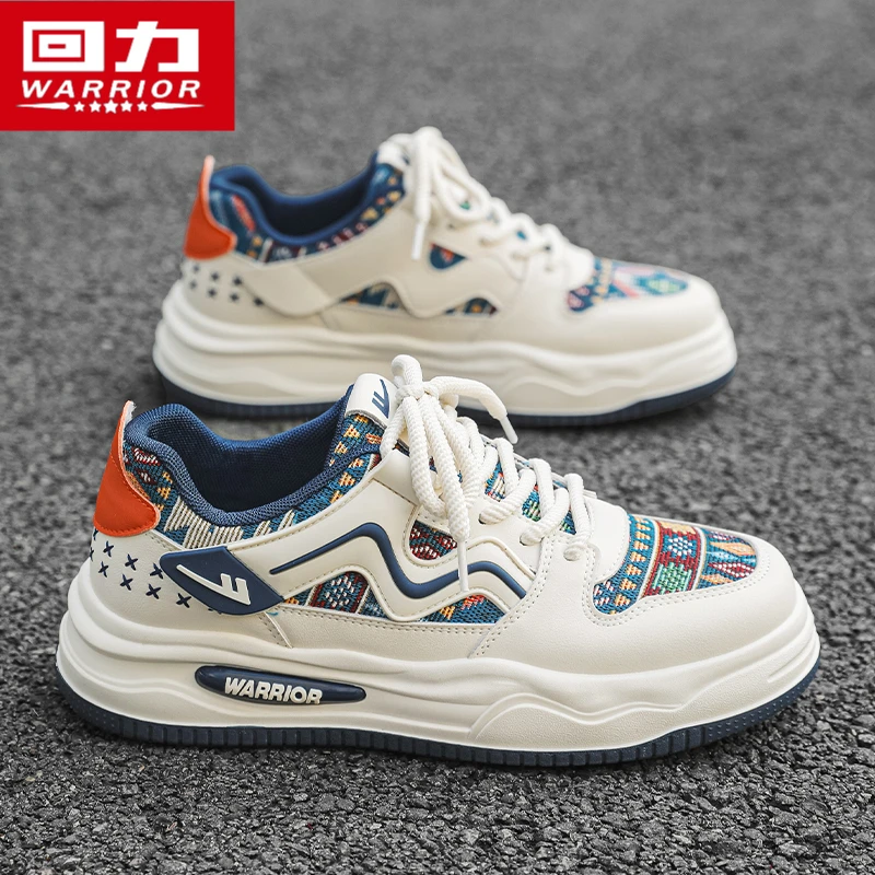 回力男鞋2025夏季新款国风刺绣休闲板鞋学生小众原创设计感小白鞋