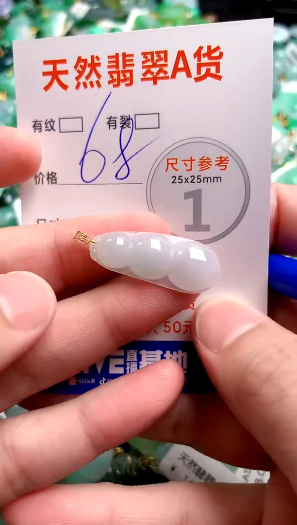 翡翠18K金镶嵌颈饰13006733