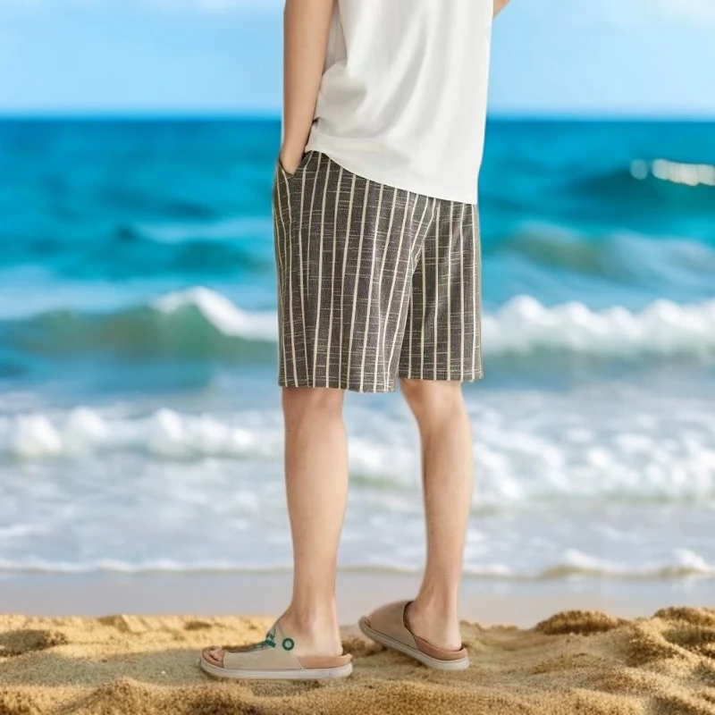 222  男士夏季薄款五分休闲裤可外穿