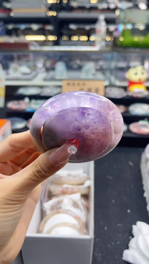 未镶嵌手镯石英质玉圈口 （赠品镯心）