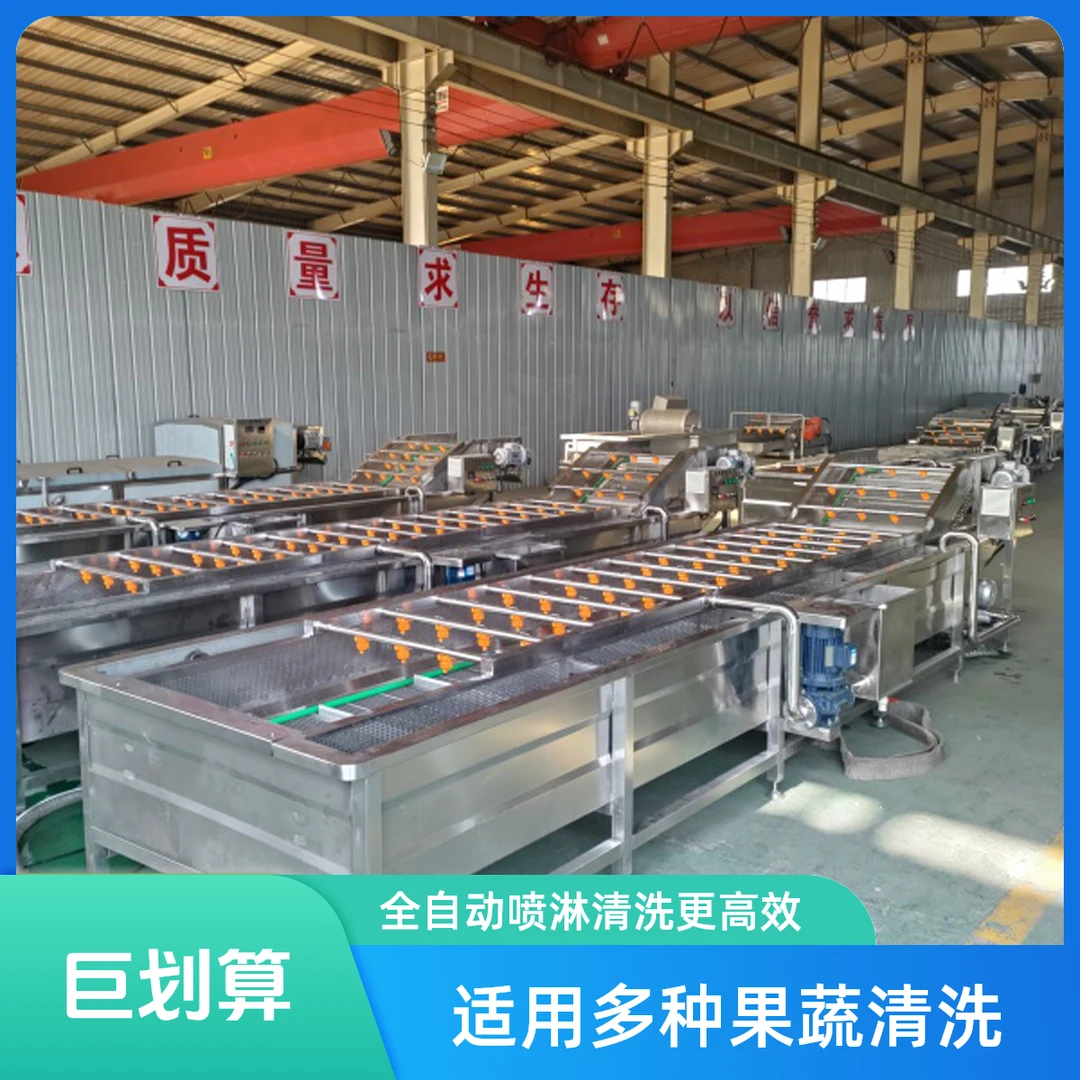 花生气泡清洗机厂家不锈钢果蔬清洗机全自动喷淋式瓜果气泡清洗机