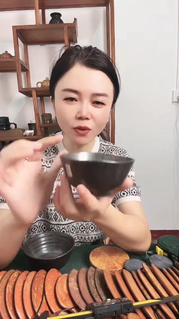 老虎石原石柴烧异形碗拍一发二