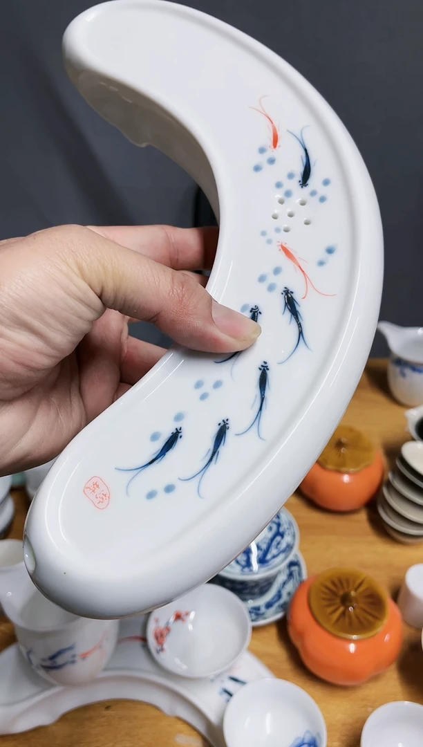 【闪购商品】【瓷心匠物】直播间福利鱼茶盘