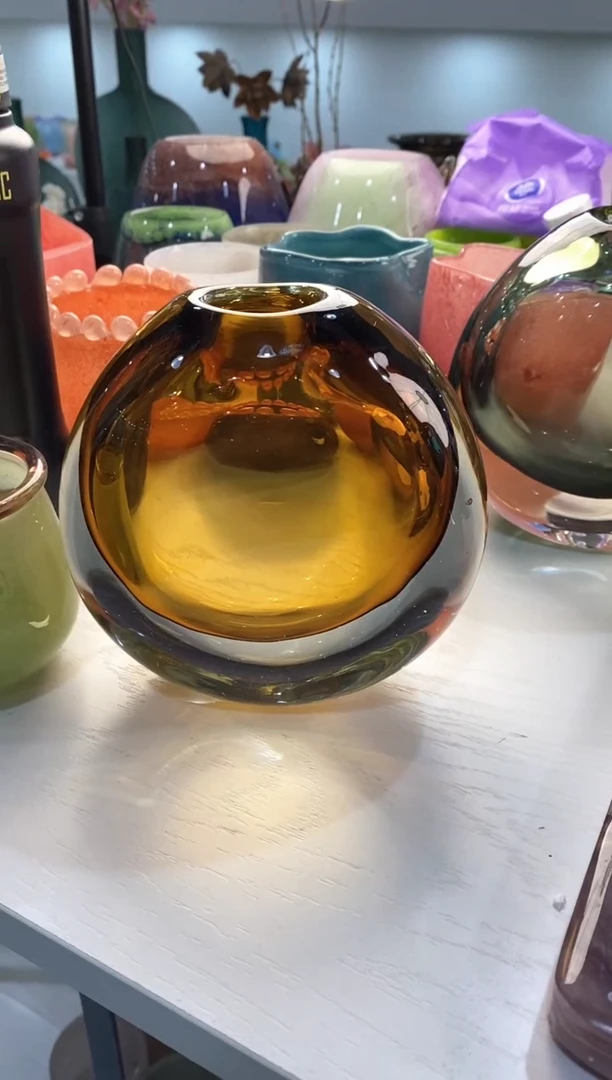 【闪购商品】琉璃慕忆家花瓶微瑕