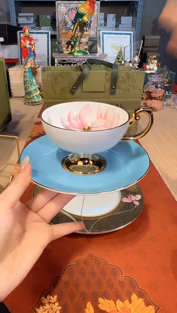 【闪购商品】杯212丽思蓝釉杯碟