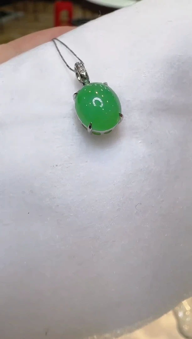 吊坠(不含链)18K金镶嵌翡翠多样性团购发一件