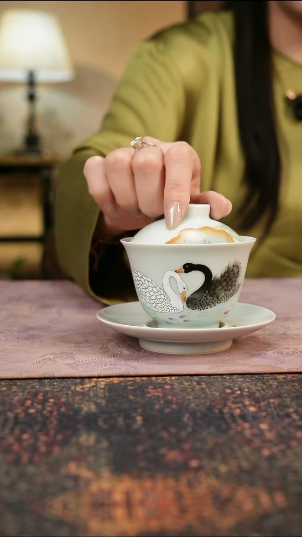 杯景德镇陶瓷杯碗柴烧多人