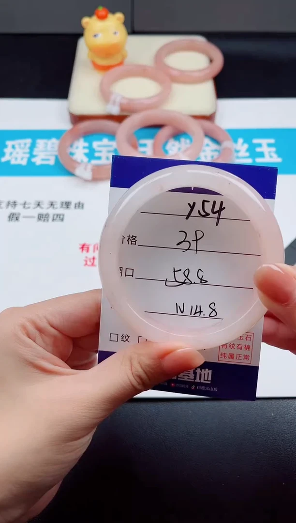 未镶嵌手镯石英质玉Y54  -  58.8
