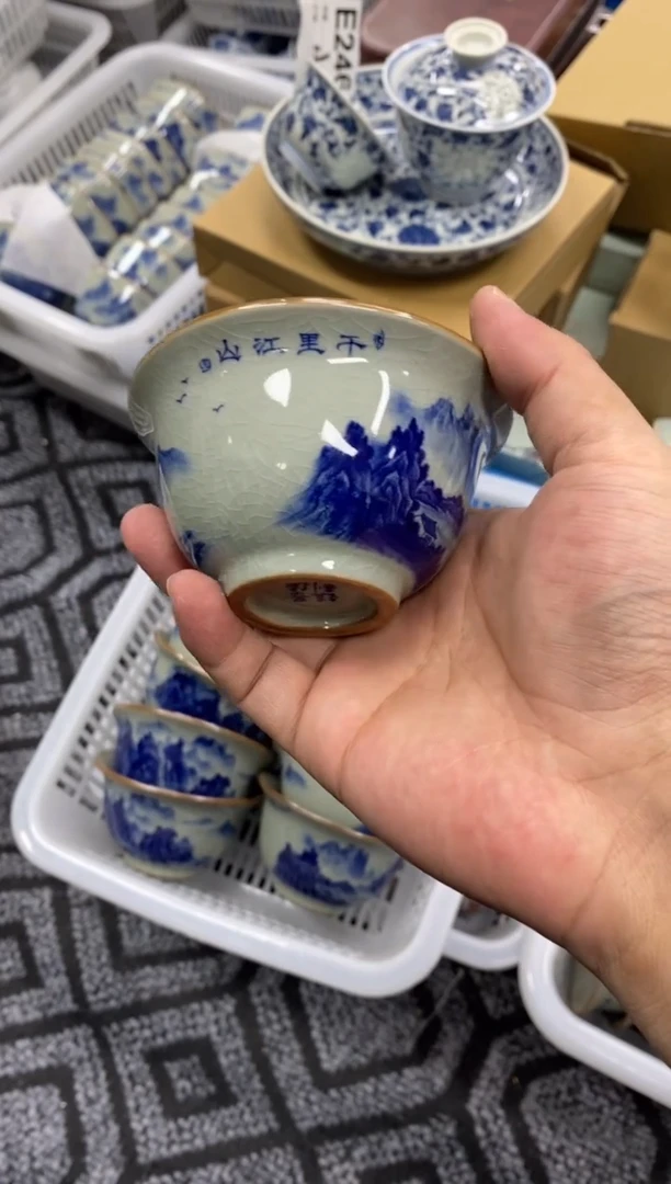 陶瓷老陶泥工艺茶具容量约100