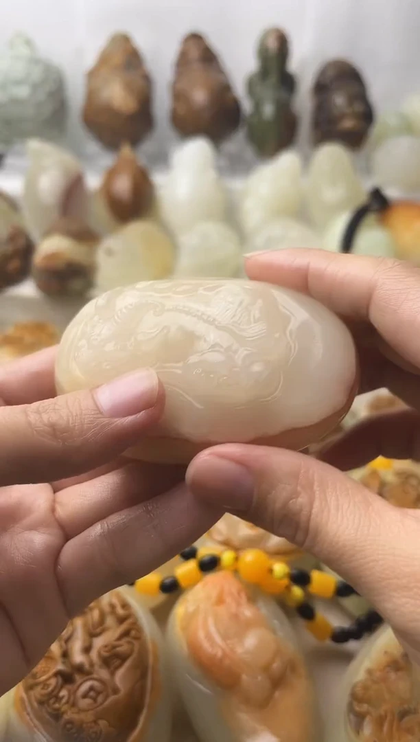 石材方解石棉纹正常不退换霸王貔貅