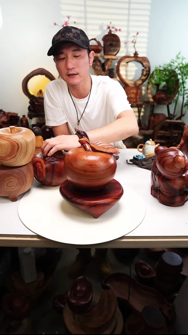 木香樟木摆件/不刻字大苹果