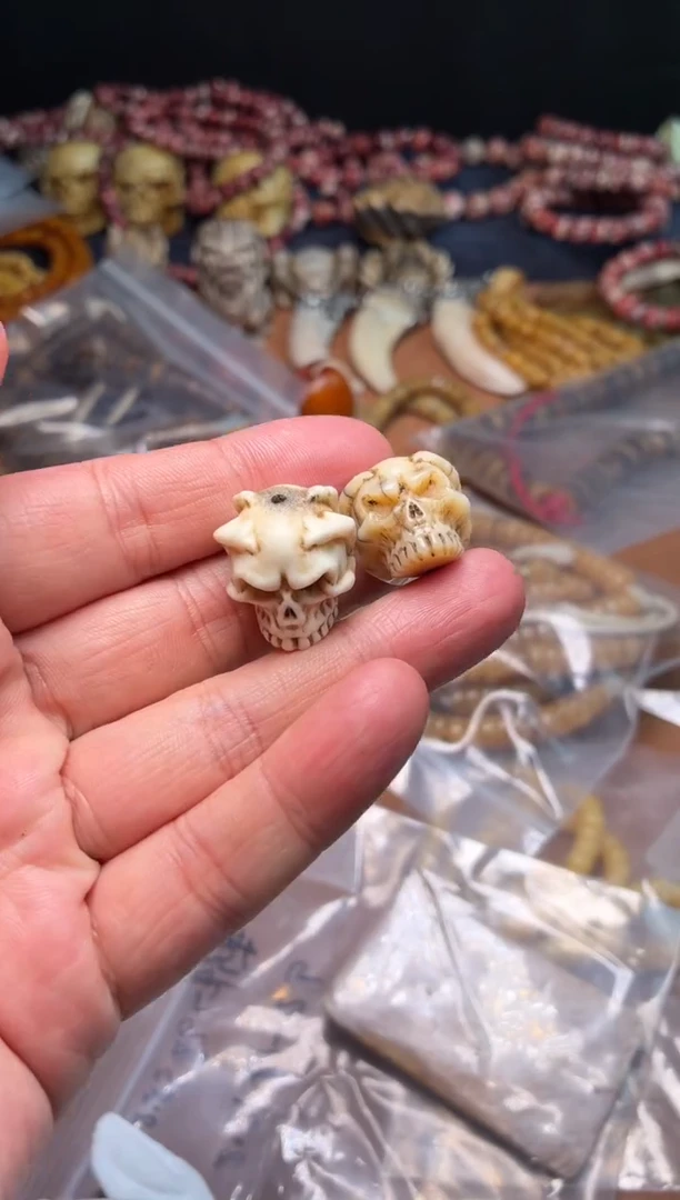 鹿骨其他杂件915-鹿角雕刻尸陀林