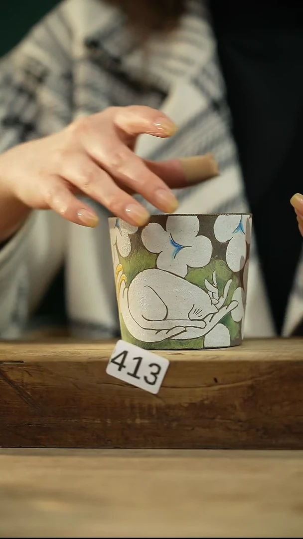 【闪购商品】瓷片油画风·彩绘·设计师石一款