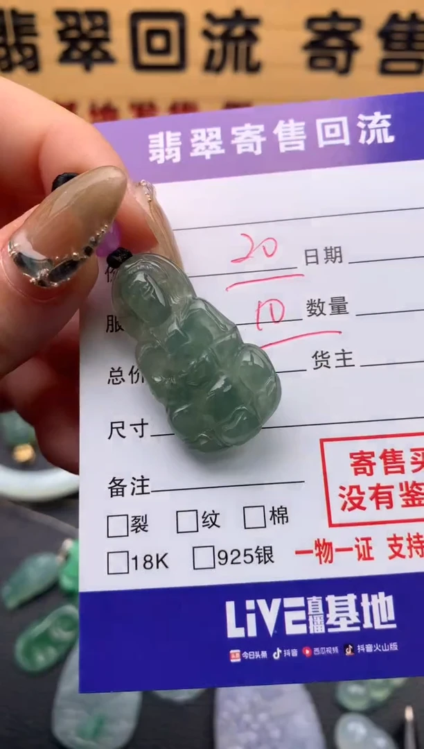 【闪购商品】翡翠颈饰未镶嵌21009743