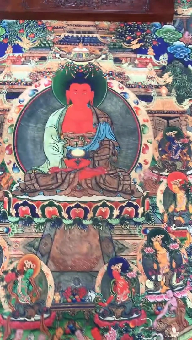 卷轴画090药师佛