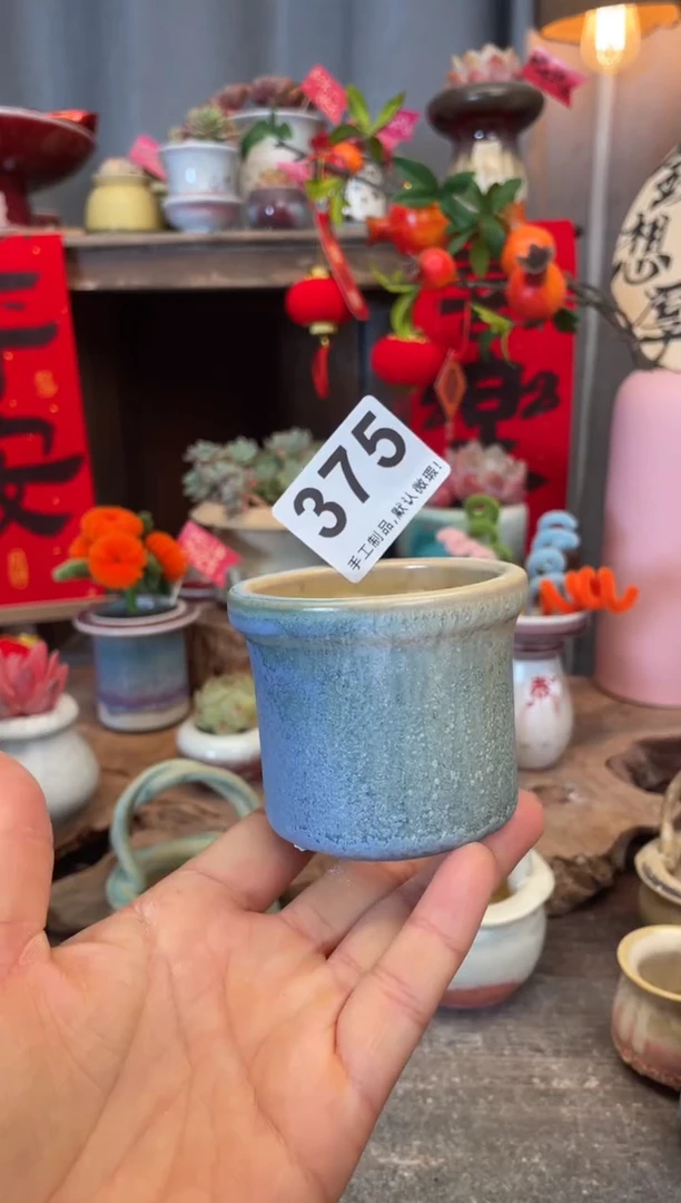 【闪购商品】摆件375微瑕知木小芳花盆