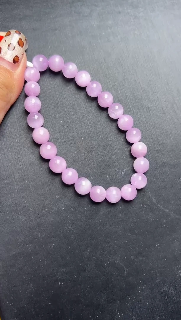 未镶嵌锂辉石手串紫锂辉手串7m+ M30690