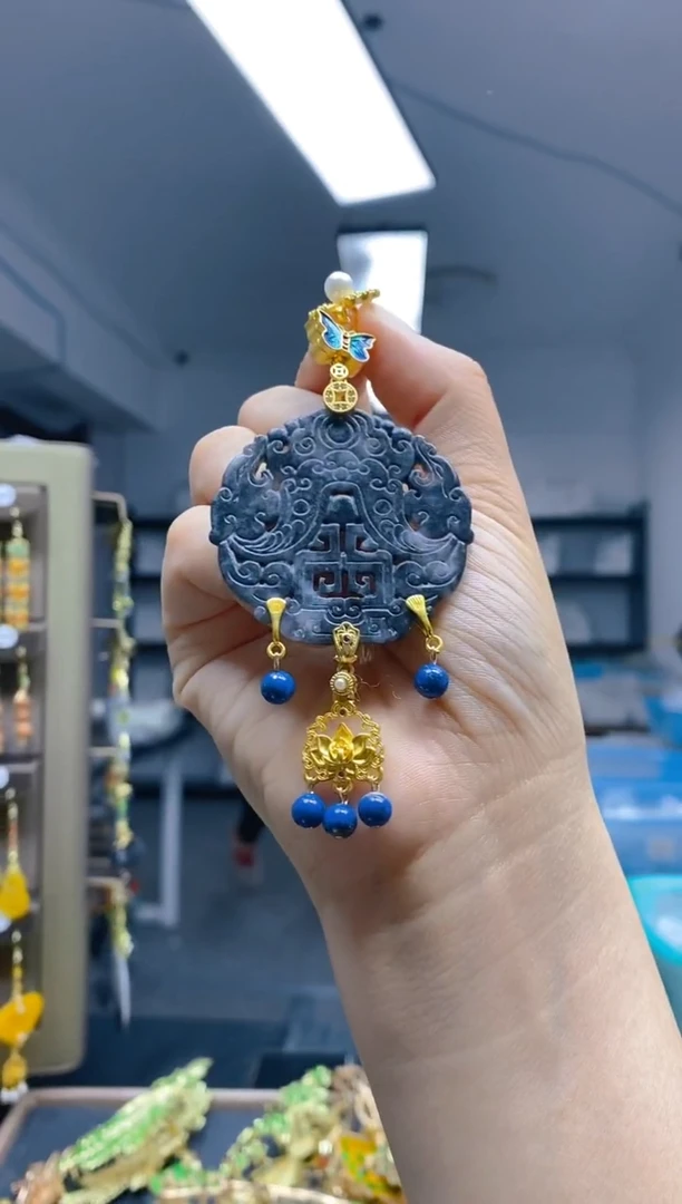 【闪购商品】翡翠耳饰合金172翡翠压襟