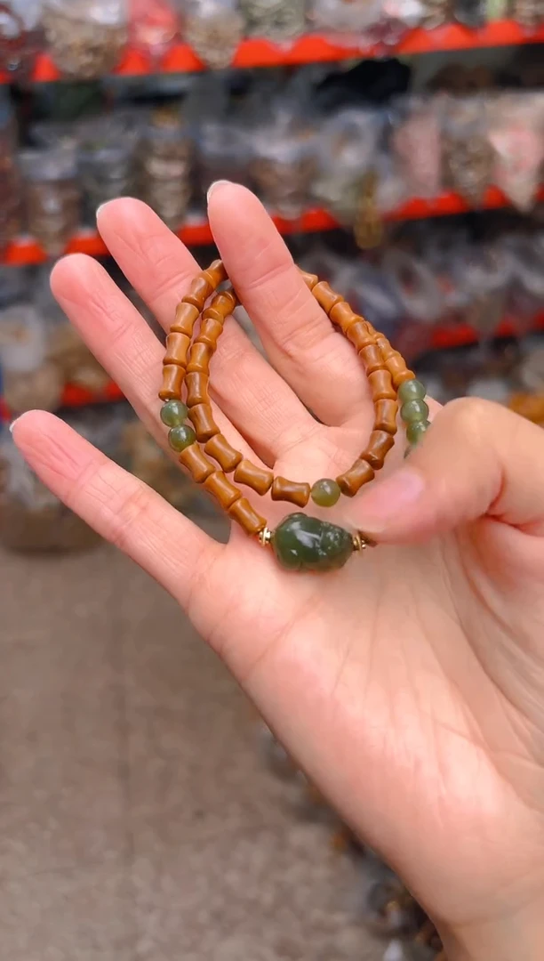 吊坠库克竹节双圈  貔貅