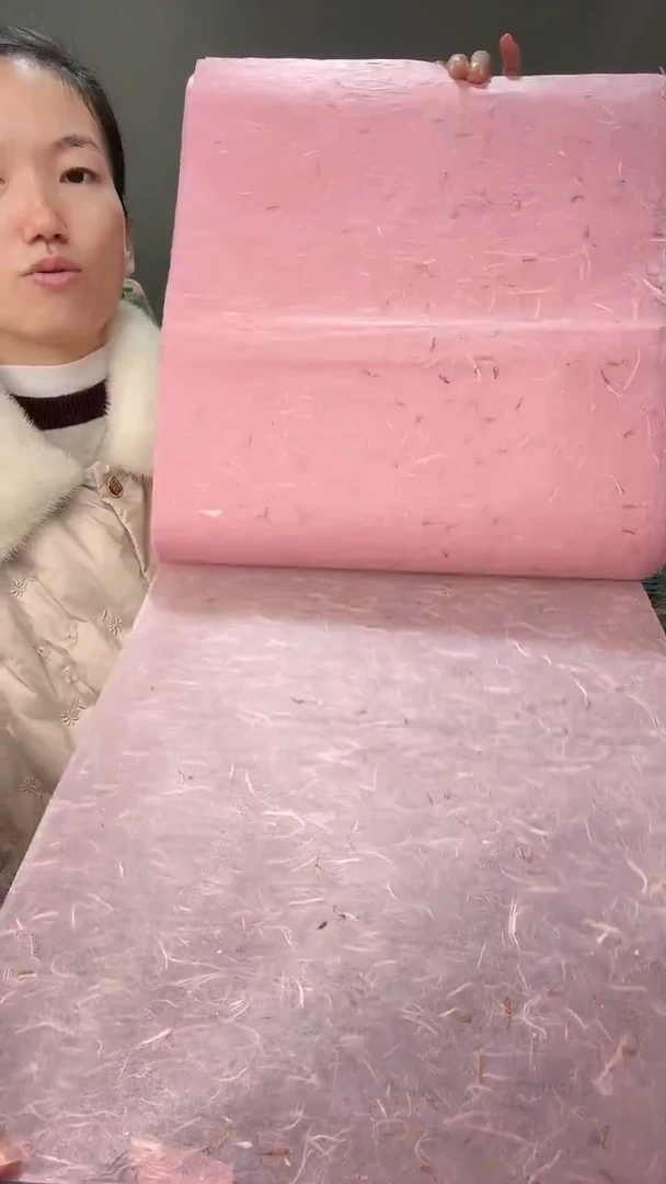 34*138粉色青丝红花清水25张