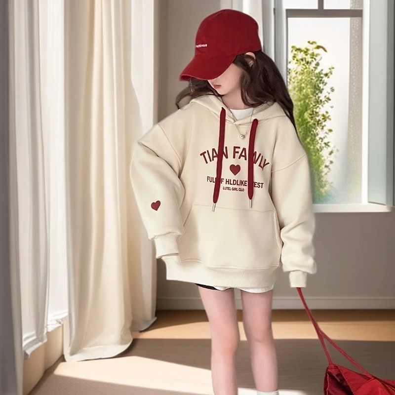 女童卫衣2025新款儿童春秋款洋气时髦中大童女孩春季秋季休闲时尚