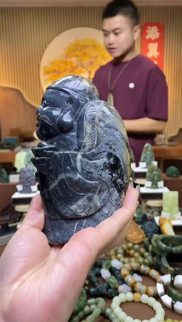 【闪购商品】岫岩河磨玉（透闪石质玉）手把未镶嵌多样性随机发一