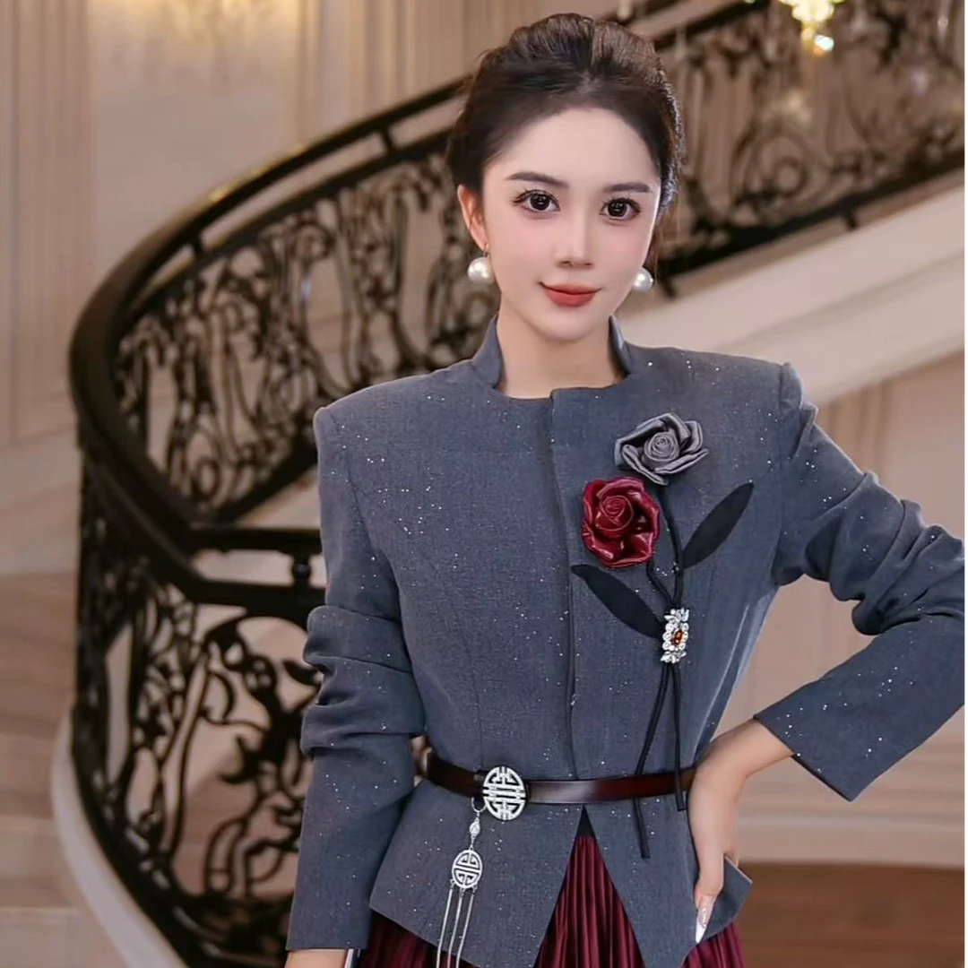 FNN【芙娜妮】2025新款休闲洋气衣服女穿搭气质女装上衣FG2530372A