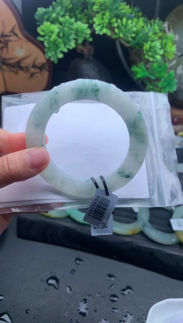 未镶嵌手镯定制翡翠53-58 卡5+