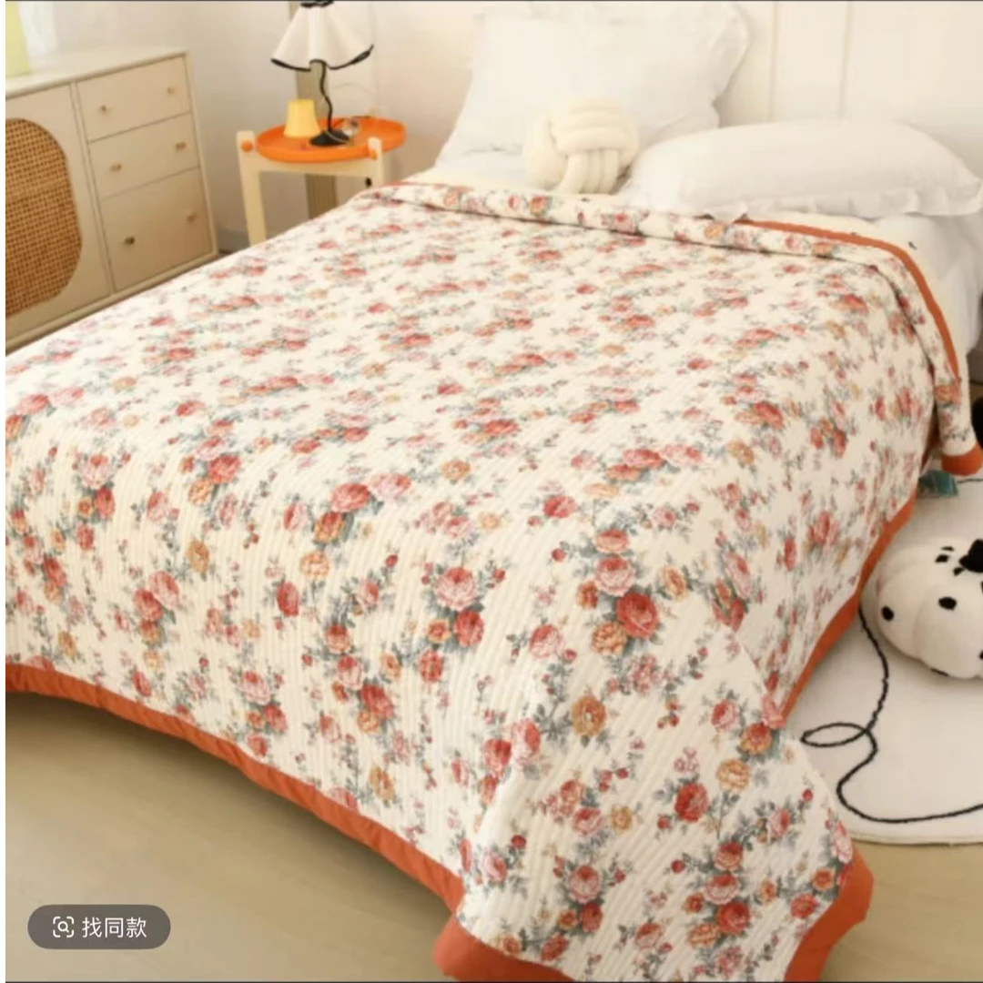 英伦玫瑰230*250多功能绗缝床盖