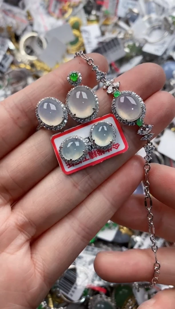 银S925镶嵌戒指翡翠3333----2