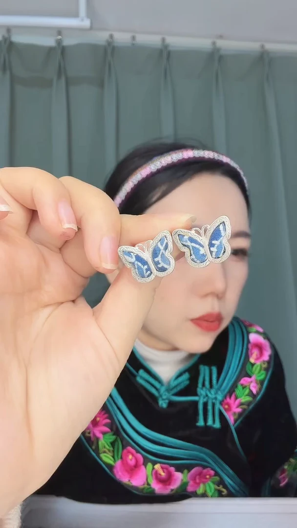 纯铜锆石合金耳钉