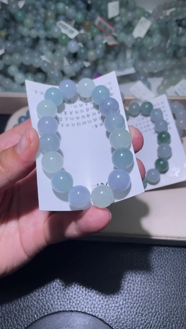 未镶嵌定制翡翠珠串