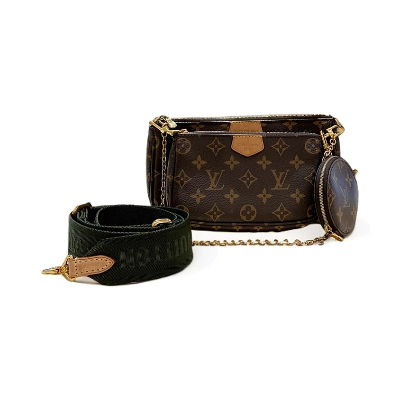 95新 LouisVuitton/路易威登 绿肩带五合一H00553