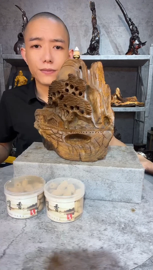 金丝楠金丝楠木精工雕刻摆件