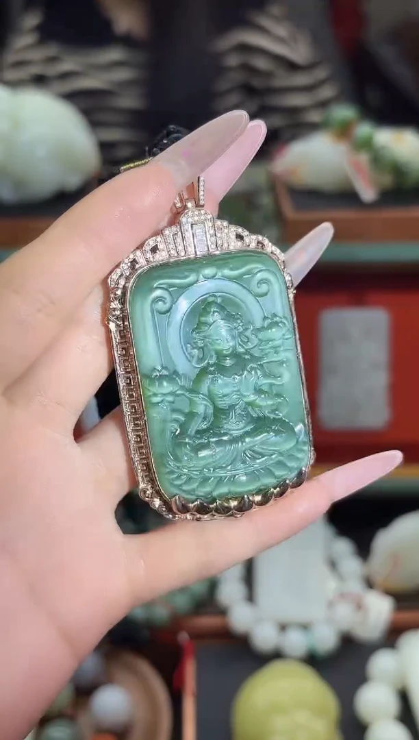 颈饰银S925镶嵌和田玉董小姐推荐 多样性发货 拍一发一by