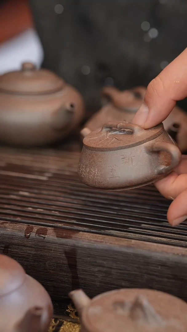 茶壶紫砂明**昧原矿手工制作宽口