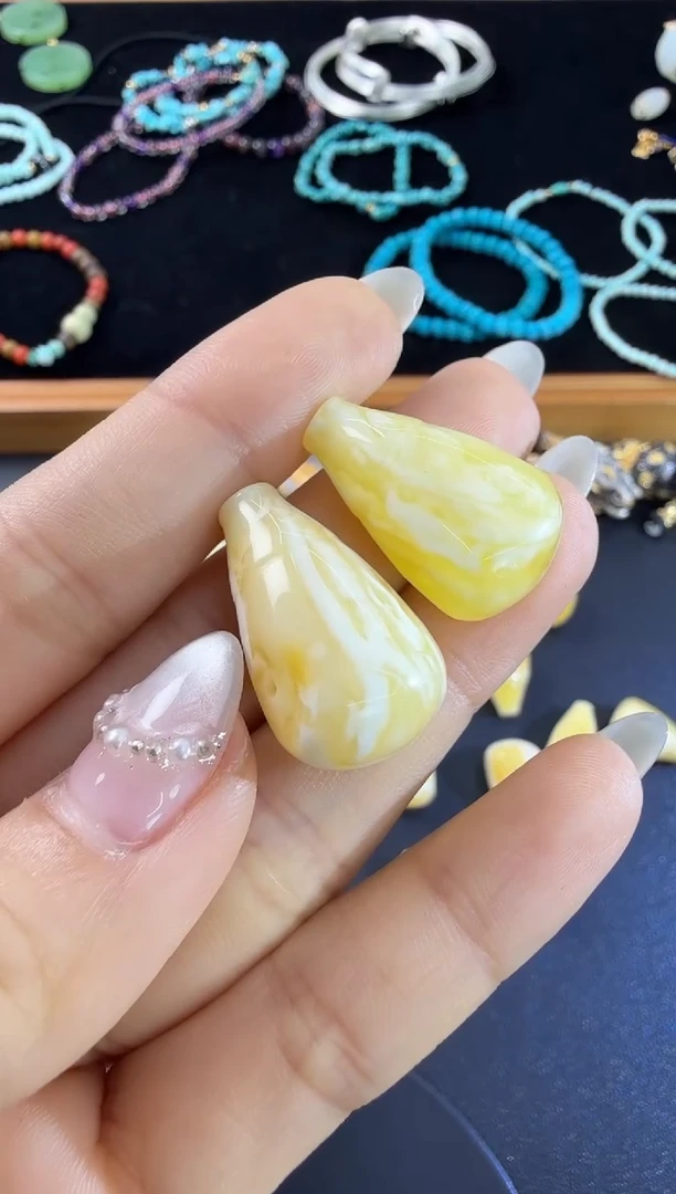 蜜蜡颈饰未镶嵌H1129-3793-155多样性发一