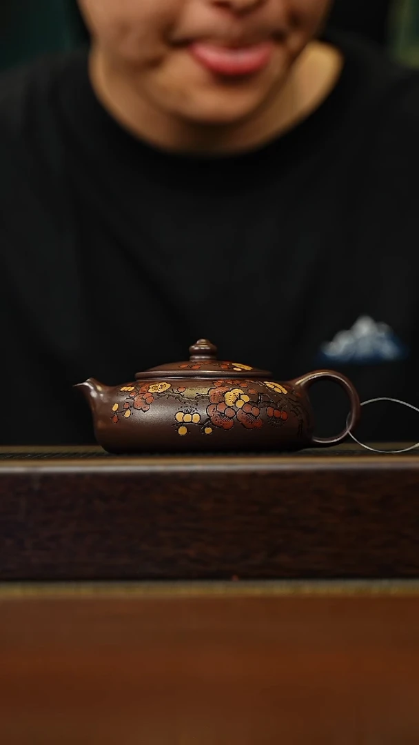 茶壶紫砂宜兴原矿 手工 紫砂壶容量180CC