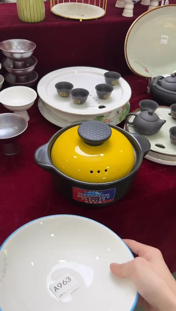 摆件陶3L砂锅  仓库微瑕陶瓷清仓福利