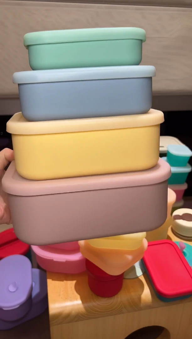 硅胶RF-四件套-混(透)色-排气长方形盒