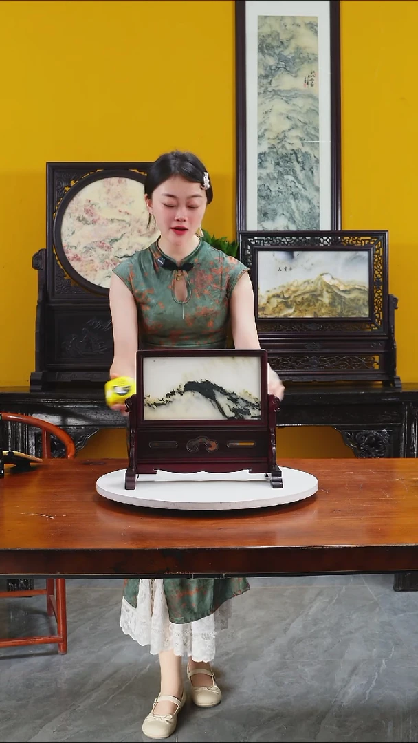 石材天然大理石画摆件