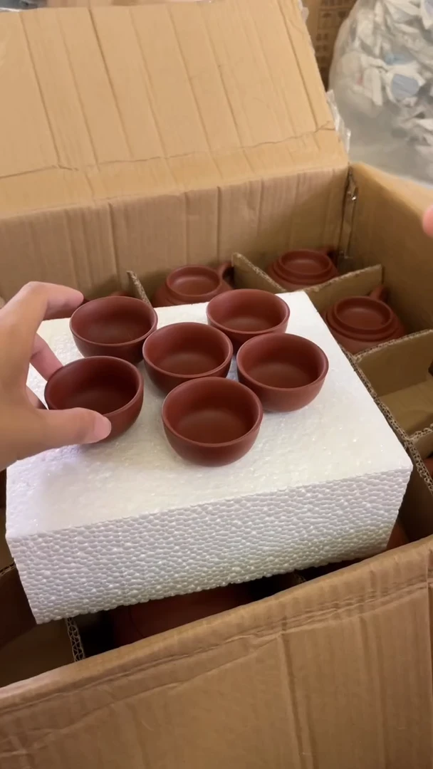 6个紫砂杯子正品包邮