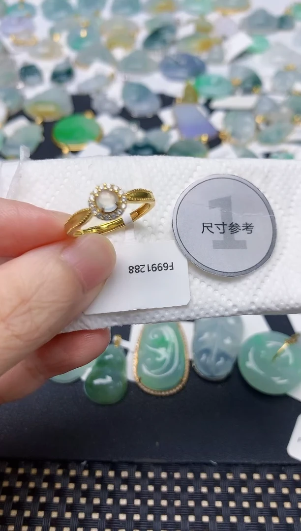 颈饰银S925镶嵌翡翠天然缅甸A货翡翠
