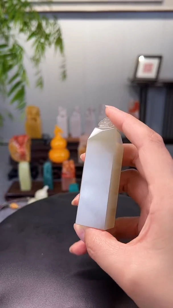 寿山石印石柳*素章 自定义